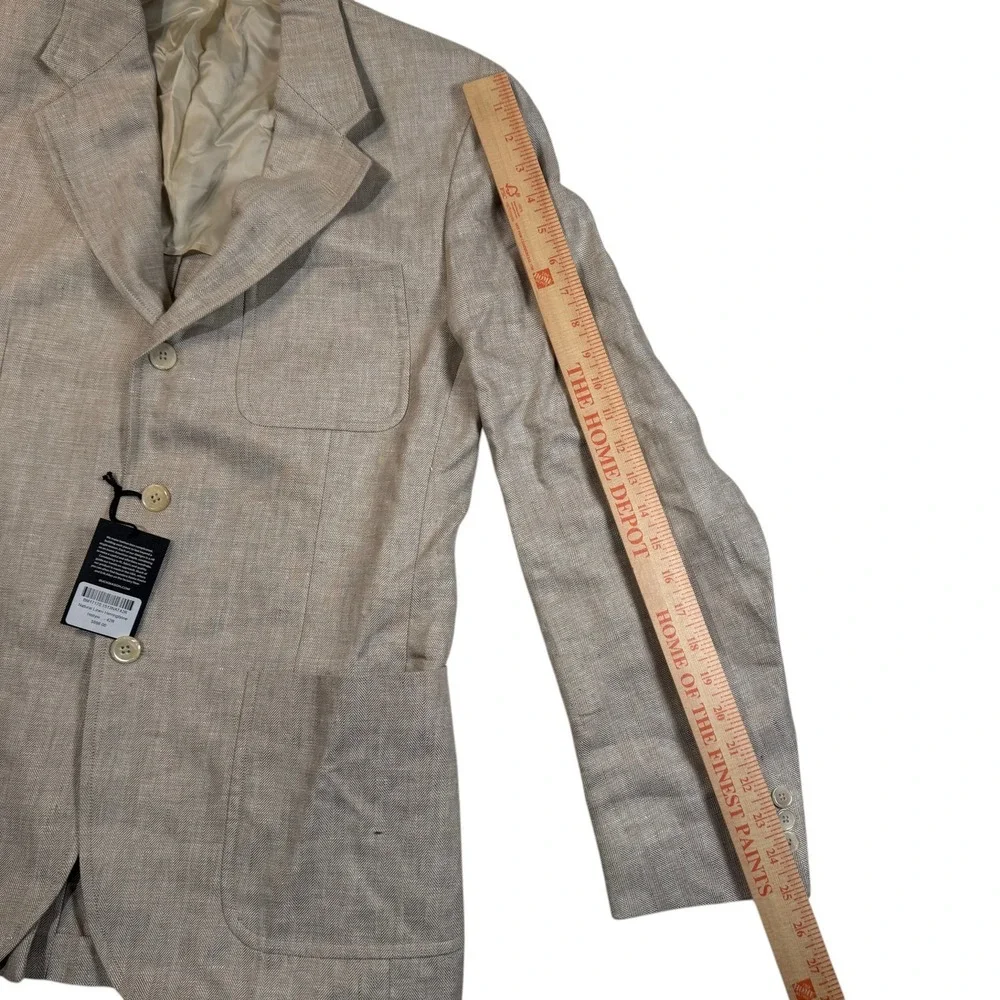 Buck Mason Natural Linen Herringbone Hollywood Sport Coat Blazer 42R NEW $698